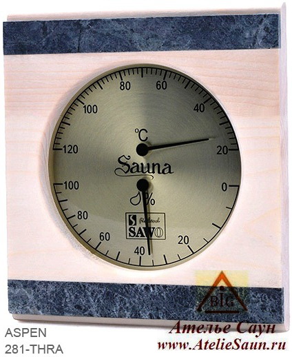 Термогигрометр для бани и сауны Sawo 281-THRA