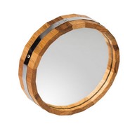 Зеркало WoodSon круглое из дуба, диаметр 30 см