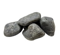 Серпентинит Черный Принц шлифованный (камни для бани, 8-13 см), ведро 20 кг