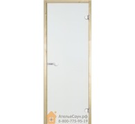 Дверь для сауны Harvia 8х21 (стеклянная, прозрачная, коробка осина), D82104H