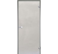 Дверь для турецкой парной Harvia 7х19 (стеклянная, сатин, коробка алюминий), DA71905