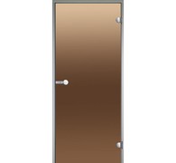 Дверь для турецкой парной Harvia 8х21 (стеклянная, бронза, коробка алюминий), DA82101