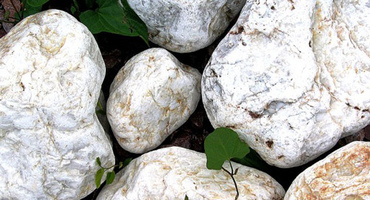 Камни для бани: белый кварц