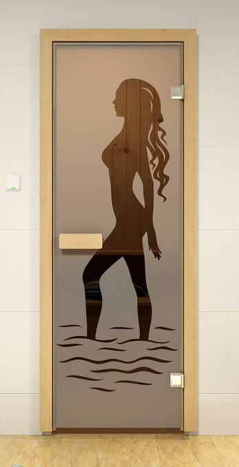 Стеклянные двери для сауны - современное решение (фото)