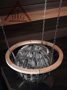 Стильная электропечь для сауны Harvia Globe (фото)
