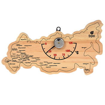 Термометр Карта России. Ателье Саун