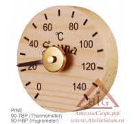 SAWO Набор  (Гигрометр 90-НBP + Термометр 90-ТBP)