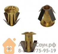 Монтажная втулка Cariitti CR-01 (1540048, золото, D монтаж. отв. = 10 мм, D наружный = 13 мм)