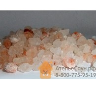 Кристаллы розовой соли 1 кг (колотая натуральная соль, мешок, арт. L3)