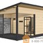 Сауна Harvia Solide Outdoor SLD02PS (4590х3600х2440/3040 мм, в комплекте с дровяной печью 240 DUO) - фото 1