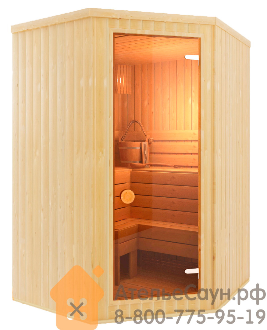 Купить Сауна Buy Sauna S3150 Угловая (липа, 1530х1530 мм, 4х-местная) в  Санкт-Петербурге: отличная цена c доставкой по всей России