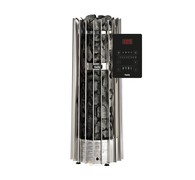 Печь для сауны Helo Rocher 70 Pure (6,8 кВт, с пультом Pure, цвет хром, арт. 002735) - фото