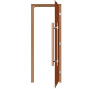 Дверь для бани Sawo 741-3SGD-R-3 (7х19, бронза, правая, без порога, с вертик. ручкой 560, кедр)