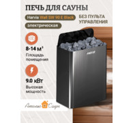 Печь для сауны Harvia Wall SW 90 E Black (черная сталь, без пульта) - фото
