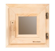 Окно WoodSon 30 см х 30 см (ольха, стекло бронза)