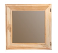 Окно WoodSon 40 см х 40 см (ольха, стекло бронза)