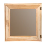 Окно WoodSon 60 см х 60 см (ольха, стекло бронза)