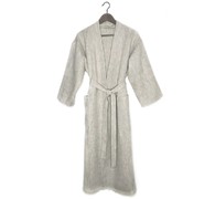 Халат кимоно для бани женский Linen Steam Натюрель (р.44-46, бежевый, 100% лён)