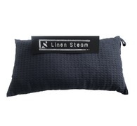 Подушка для бани Linen Steam Дельфин (22х40 см, графит, 100% хлопок)