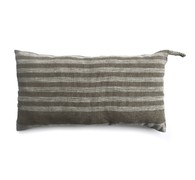 Подушка для сауны Linen Steam Капучино (22х40 см, бежевая полоска, 100% лён)