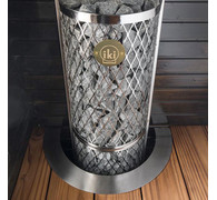 Фланец для встраивания IKI, нерж.сталь, стеновой 9 (для стеновых печей 9 кВт) - фото