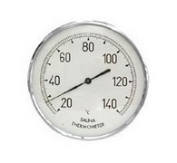 Термометр стрелочный №1136 Suomen Lampomittari (металл, круглый, под стеклом)