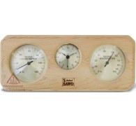 Термогигрометр с часами Sawo 260-ТНD (для предбанника)